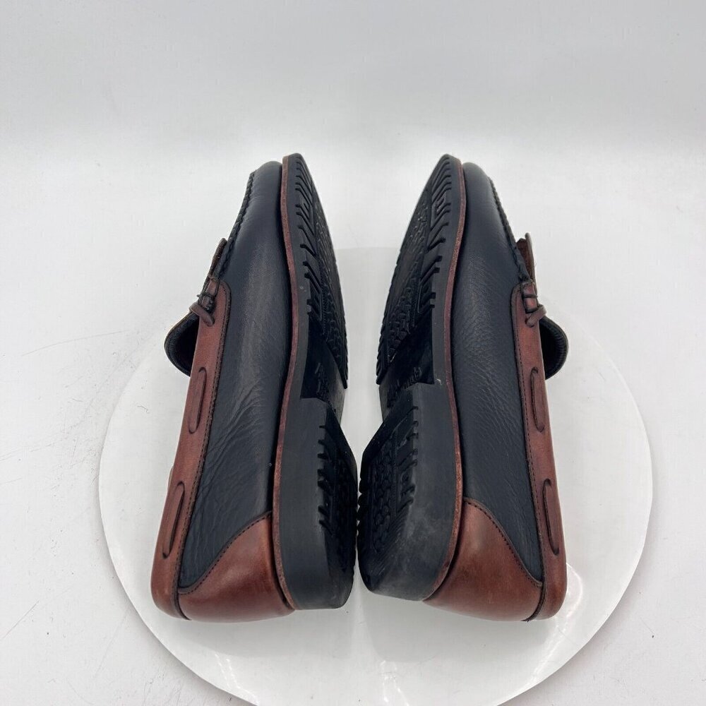 Allen Edmonds Nashua Kiltie Tassel Loafer Size 9.5D Black Brown Leather Dress - Picture 8 of 14